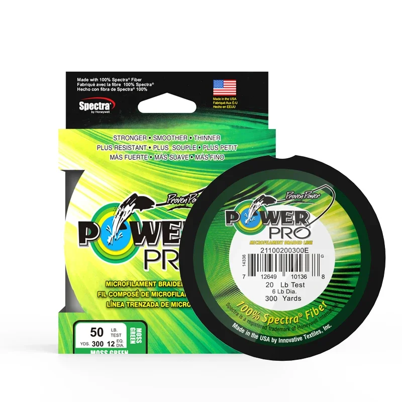 Imagem -02 - Power Pro-linha de Pesca Trançada Super pe Comprimento: 275m 300yds Diâmetro: 0.23 Mm0.43 mm Tamanho 2080lb2023