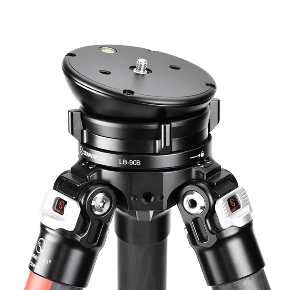 SUNWAYFOTO Leveling Base Tripod Head 55 lbs(25kg) Load Capacity,Black LB-90B