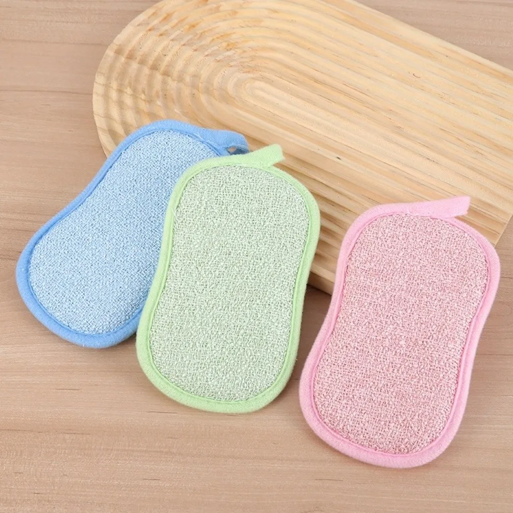 Steel Wool Dishcloth Sponge Eraser Doublesided Durable Kitchen Cleaning Sponges Reusable Scouring Pad Kitchen Cleaning