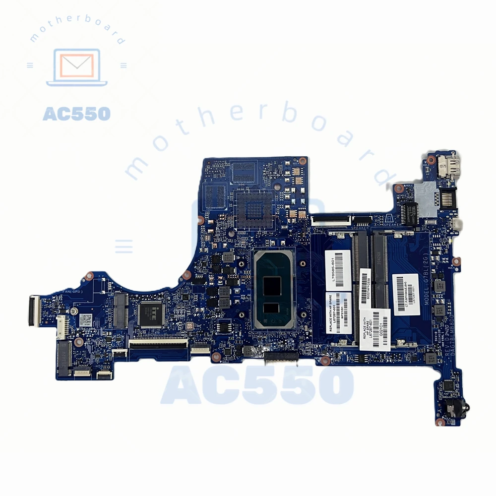 

Материнская плата ноутбука L67287-601 DAG7BLMB8D0 для HP 15-CS с SRGKL i5-1035G1, текст процессора ОК