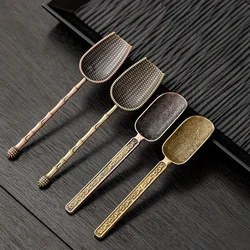 Vintage Alloy Teaspoon Household Food Measuring Tool Use To Take Tea-Leaves Ware Scoop Spatula Kung Fu Tea Ceremony Accessories