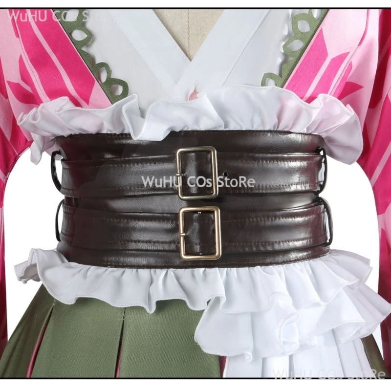 Kanroji Mitsuri Cosplay Demone Cosplay Slayer Costume Kanroji Mitsuri Halloween Il 5° Anniversario Costumi Abito da Festa Femminile