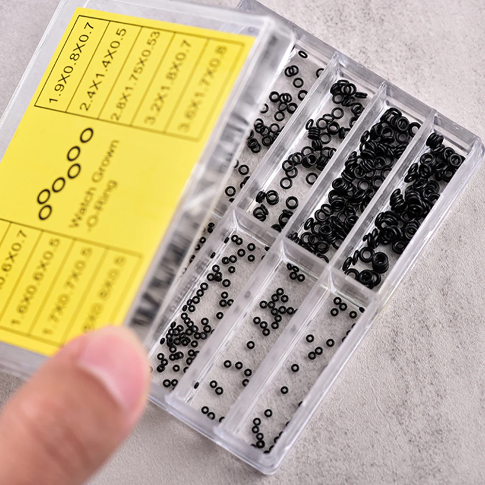 TONJETT Watch Crown Waterproof Rubber O Ring Assorted Watch Head Ring Seal Gasket For Watchmaker Watch Repair Accessories