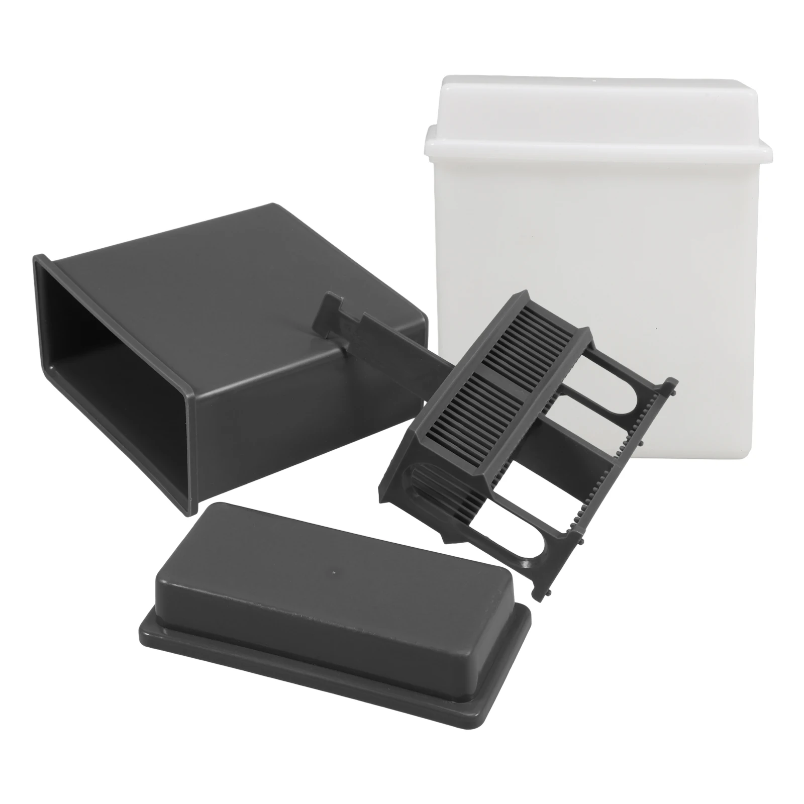 

2set Microscope Slides Jar Rack Polypropylene Lab Set With Retrieval Box Rack For Biology Medicine Cell Staining