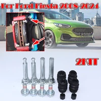 2kit de pernos de guía deslizantes de pinza de freno delantero izquierdo y derecho para Ford Fiesta, carcasa de disco, sello de manga de fuelle 2008 2009 2010-2024