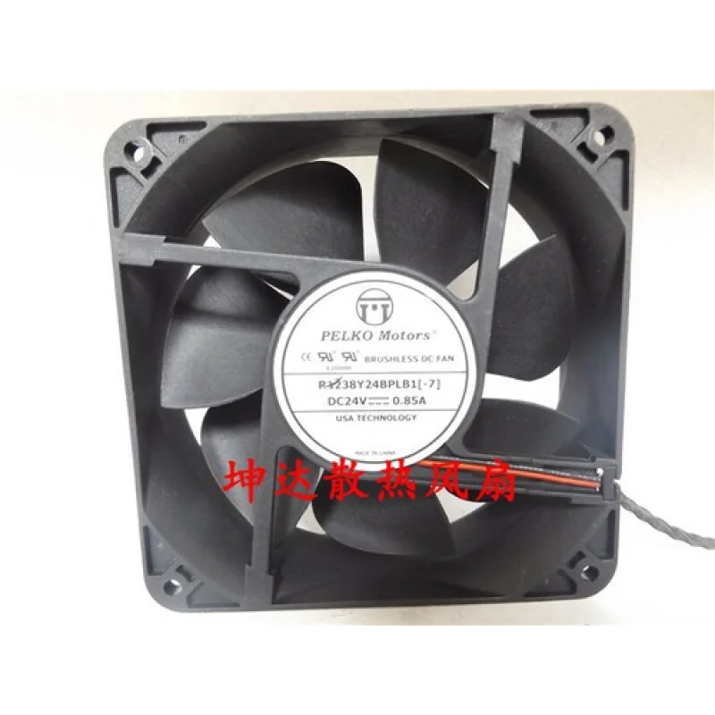 

Y 1pcs for PELKO Motors R1238Y24PLB1-7 24V 0.85A 12CM Double Ball Fan
