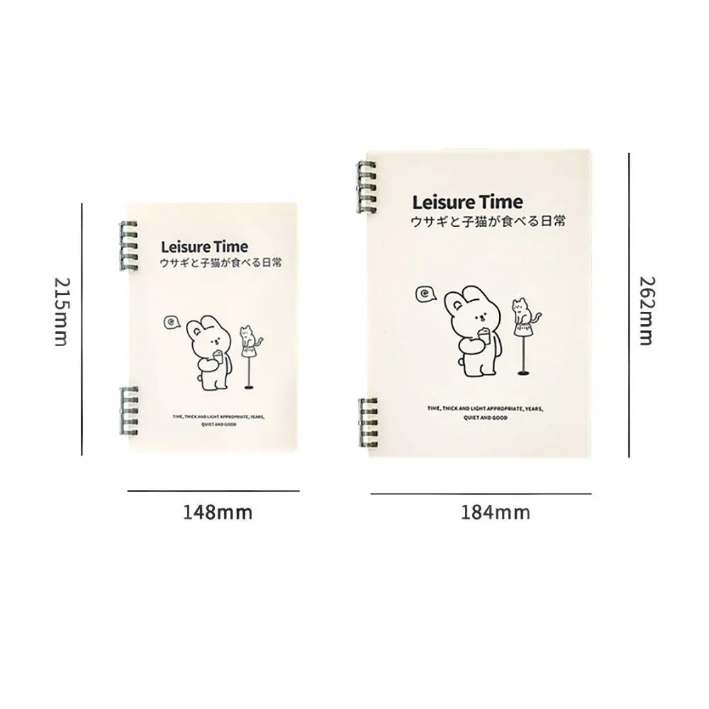 A5/B5 Loose Leaf Notebook High Quality Horizontal Line Cartoon Ring Binder Notepad Five-Hole Journal Planner Students Gift