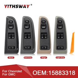 Front Door Lock Master Power Window Switch with Bezel for Chevrolet Chevy Silverado GMC Sierra 1500 2500 3500 2003-2007 15883318
