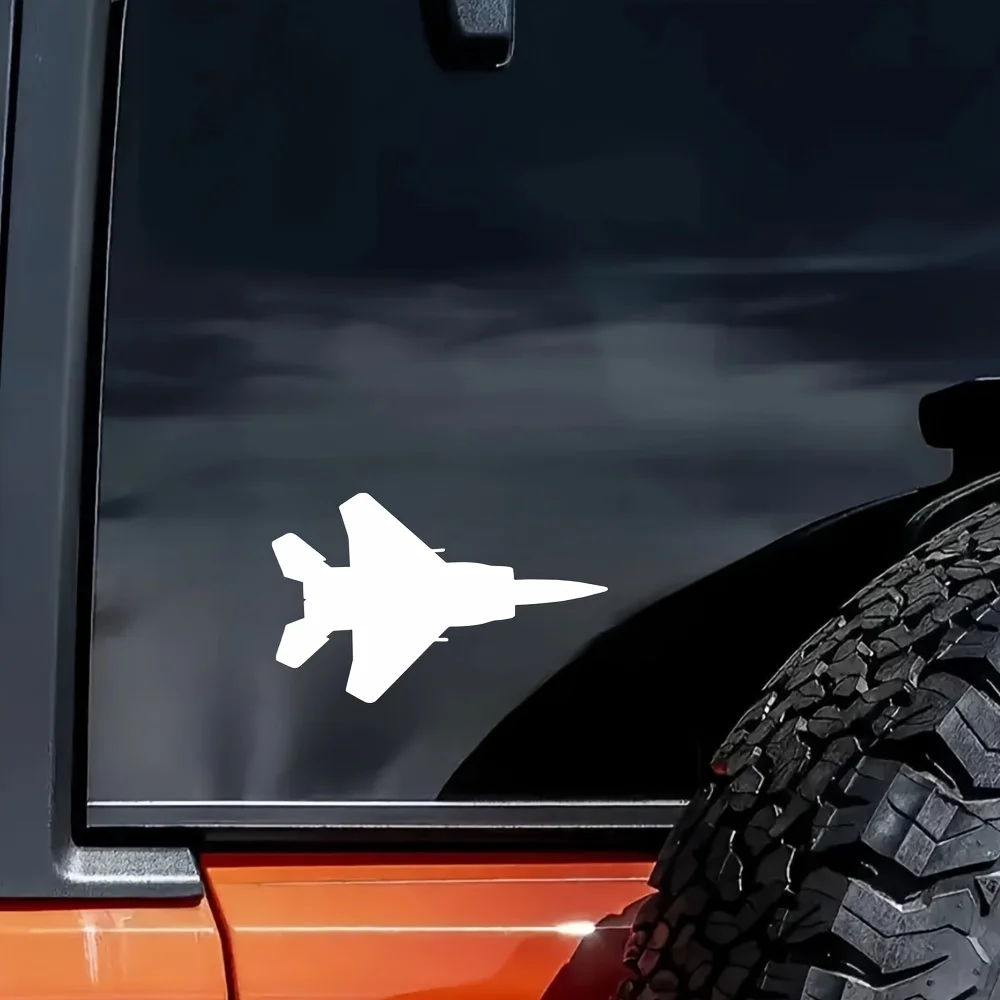 Waterproof Fighter Jet and Missile Decals for Car Motorcycle Window Bumper Door DecorReflective Military Theme PVC Stickers,
