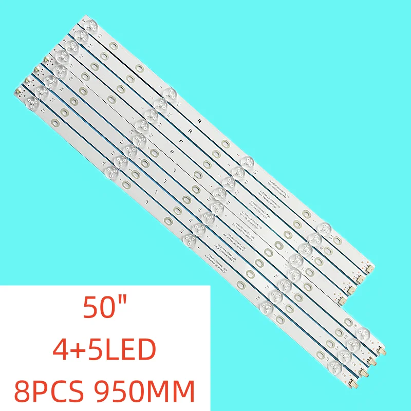 

8PCS/set 4+5lamp New LED Backlight strip for TECH 50 inch TV JL.D50091330-006ES-M_V02 50S1 3080550S10DTZ001 CX500DLEDM 50DM7700