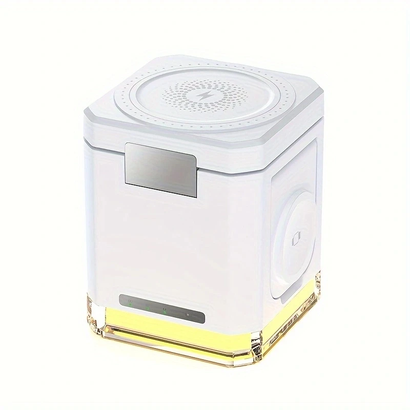 4-in-1 magnetische draadloze opladerstandaard opvouwbaar voor iPhone 16 15 14 13 Apple Watch 8 7 6 Airpods 2 3 snellaadstation