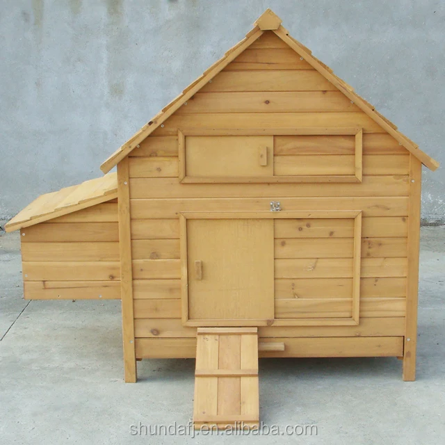 SHUNDA SDC002 Eco-Friendly Automatic Chicken Coop Door Wood Material Print Pattern Battery Powered Horizontal Sliding Closure