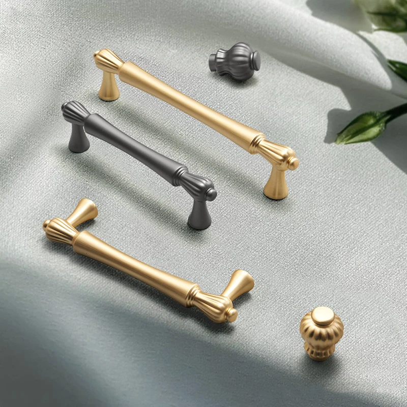 

Brushed Brasss Solid Zinc Alloy T Bar Cabinet Handles and Knobs Drawer Pulls Black Kitchen Knobs Wardrobe Handle Furniture Pulls