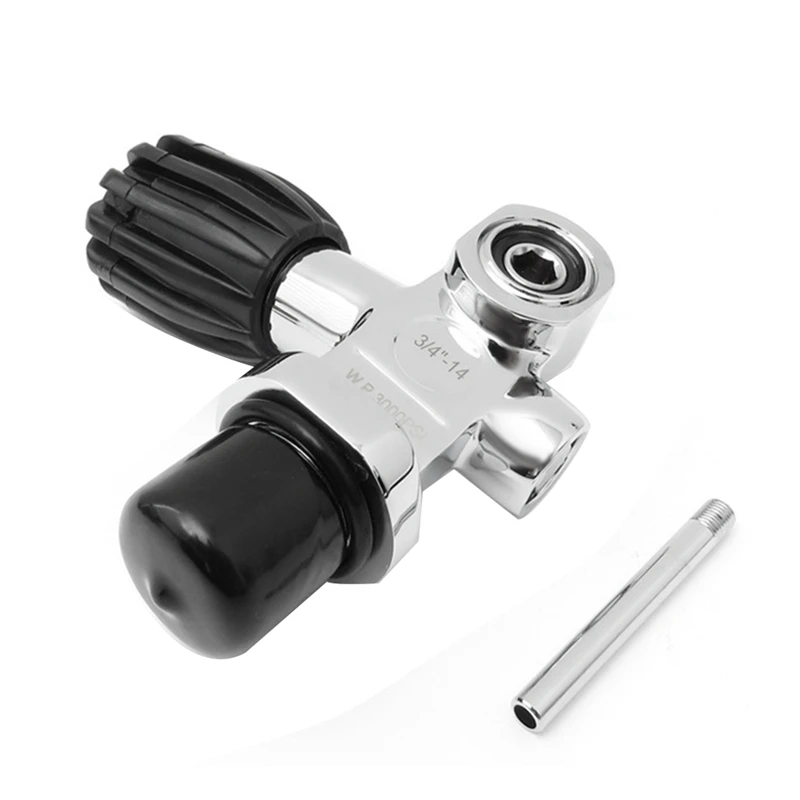 3000Psi 250Bar 3/4-14NPS High Pressure Scuba Diving Tank Valve Cylinder Reducing Valve Spare Parts Accessories