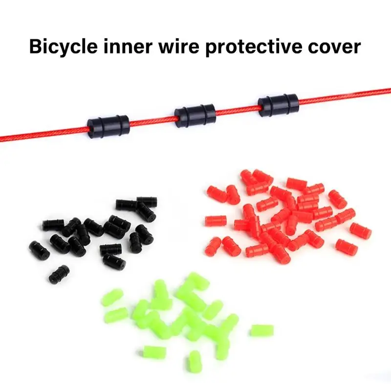 

100lots Flexible Bike Inner Cable Frame Protectors Brake Shifter Silicones Cover Protective Sleeve Accessory K1YF