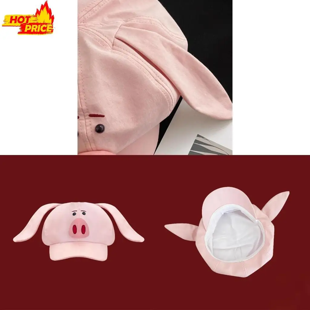 

Creative Pig Chauffeur Hat Cartoon Painters Hat For Anime Fans Women Girl