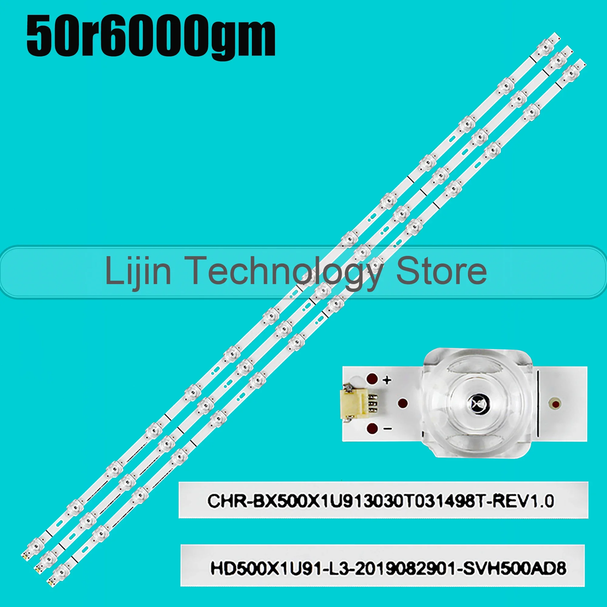 

LED Backlight Strip For 50A7100FTUK HE50AB8 ONN100021258 HD500X1U91-L3/S1 LB5009H CRH-BX500X1U913030T031498T-REV1.0 HD5