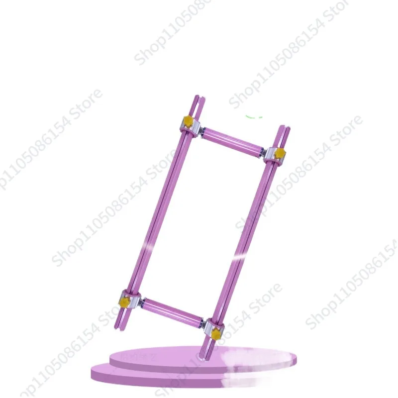 

Цветная четырехсекционная раздвижная стяжка-штанга M-образного типа для вышивки крестом, специальная треугольная стяжка для ткани, боковая регулируемая стяжка-бандаж