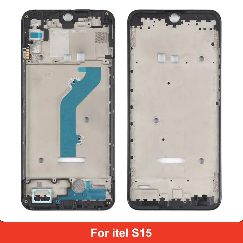 Front Housing LCD Frame Bezel Plate for itel S15 Front Housing Repair Replacement Part