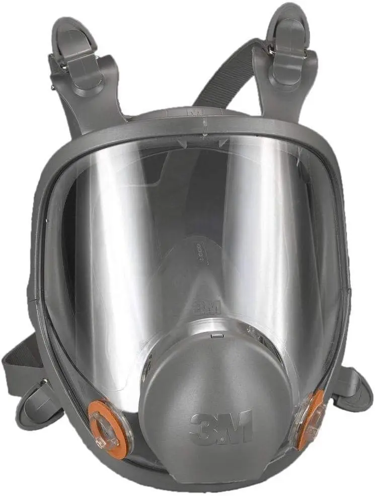 

Medium Gray Full Face Reusable Respirator with Replaceable Filters for Safety and Comfort