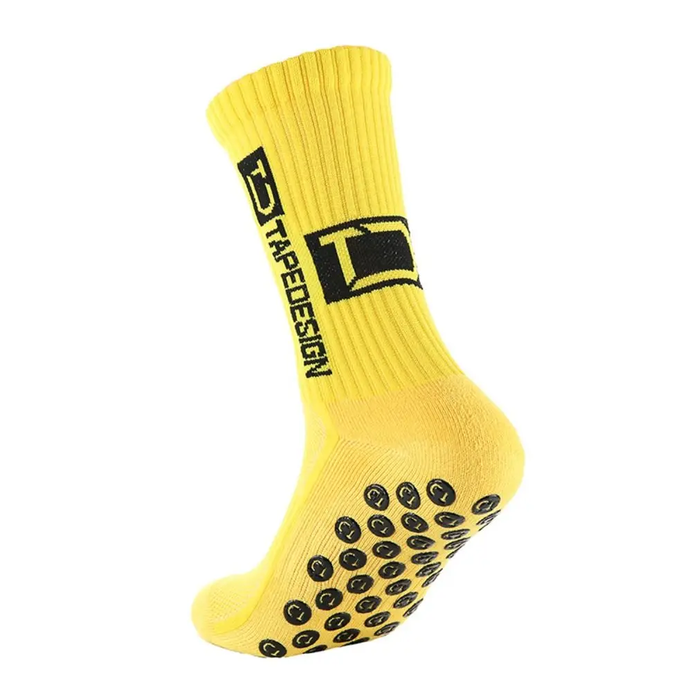 1 Pair Socks Antislip Highcut Tape Design TD Socks Stoking Sukan Sports Non Slip Football Futsal Takraw Hiking Socks