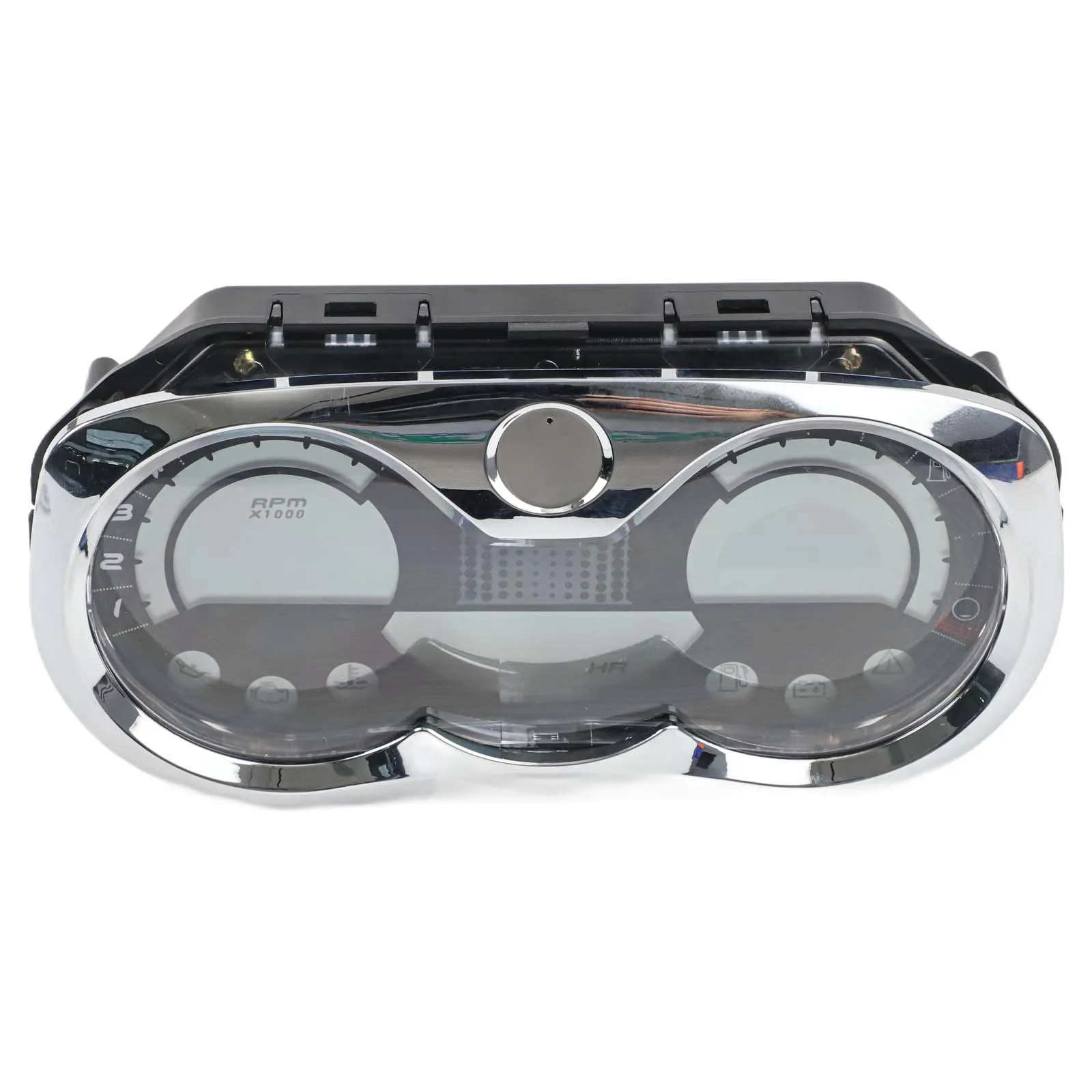 Digital Speedometer Gauge Cluster with Chrome Bezel for Sea-Doo GTI 2006-2007 STD SE Rental 4-TEC for OEM Style Replacement Part