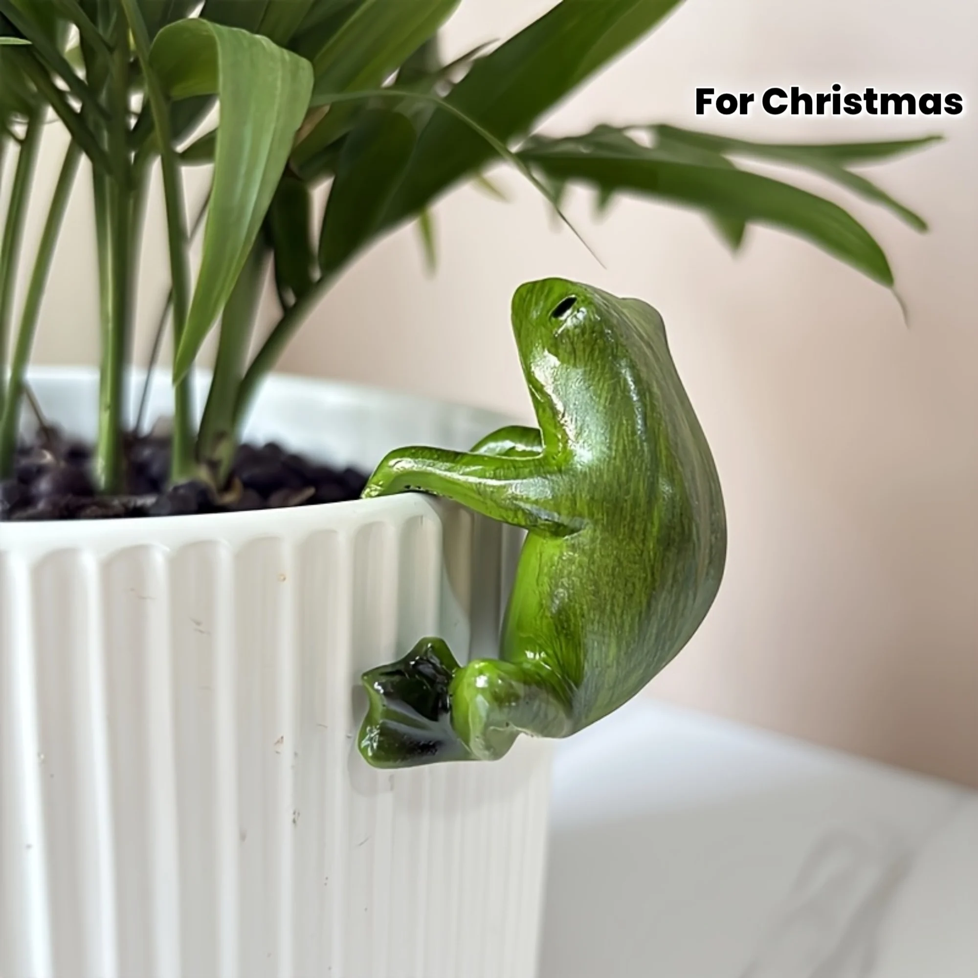 Gardening Tools Cute - Mini schattig hars kikkerbeeldje dat op