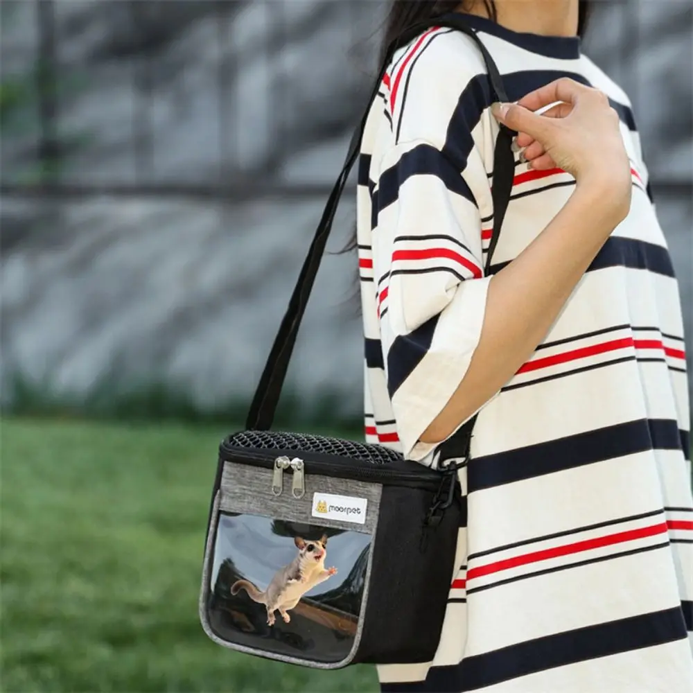 

Fashion Portable Pet Takeaway Bag Handheld Clear View Chinchilla Outdoor Cage Lightweight Breathable Hamster Travel Carrier Bird