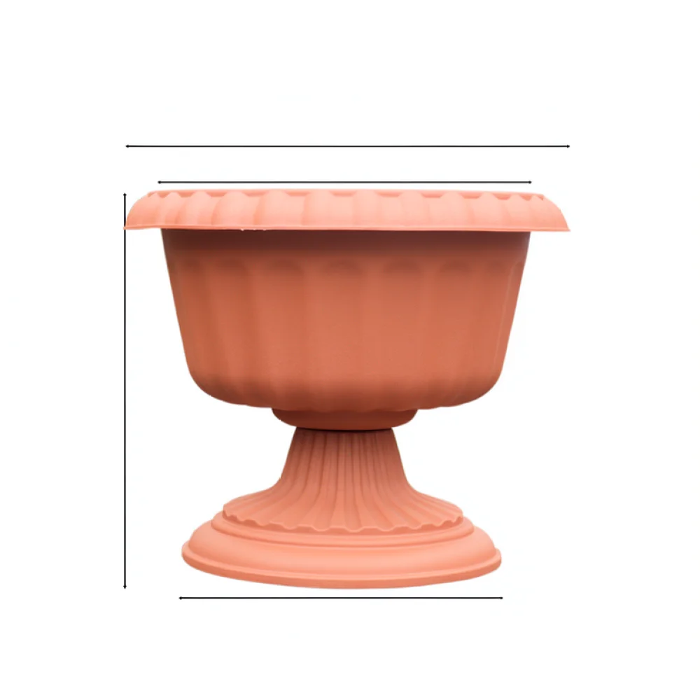 Vintage Goblet Flower Pot European Style Tower Planter Hydroponic Container For Water Lily Lotus Home Garden Desktop Decor