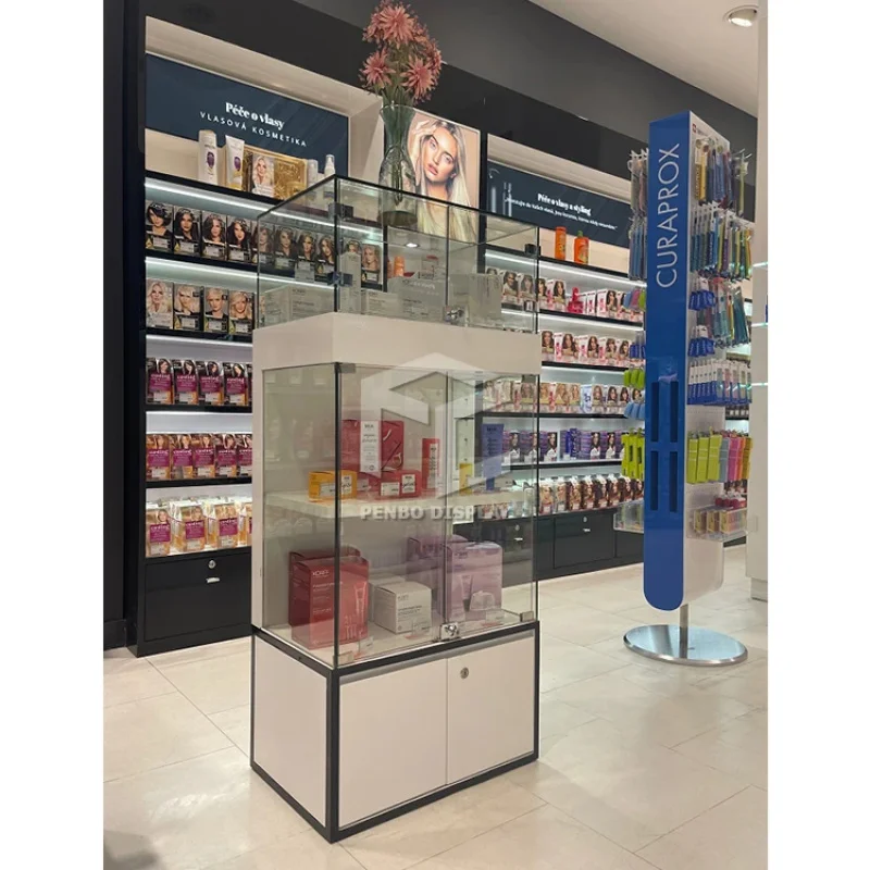 custom.Cosmetic showcase Design Makeup Shop Fitting Equipment 6