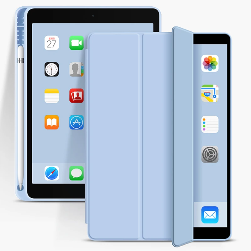 Ronnagar Mit Stifthalter Hülle für Neues iPad Pro12.9 5. 6. Generation 2026 Air13 Pro13 10.2 9. A19 12. A16 11. Air8 7 6 5 4 10.9'' Pro11 10. 3