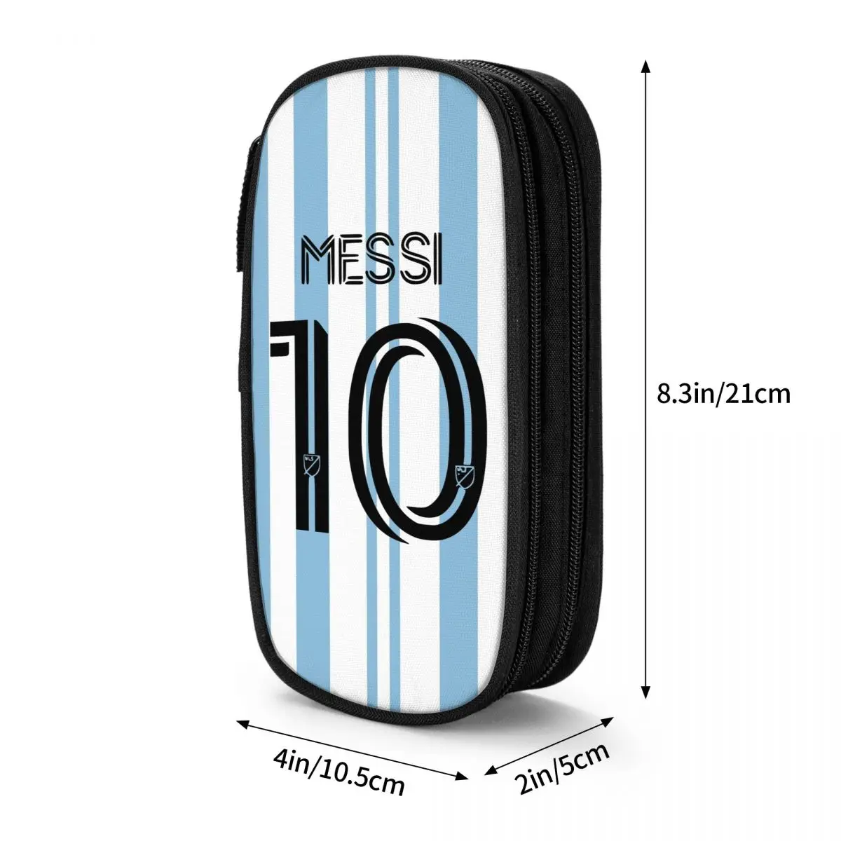 Messied Number 10 Pencil Case Cute Football Pen Holder Pencil Bags for Student Large Storage Students Cosmetic Pencilcases