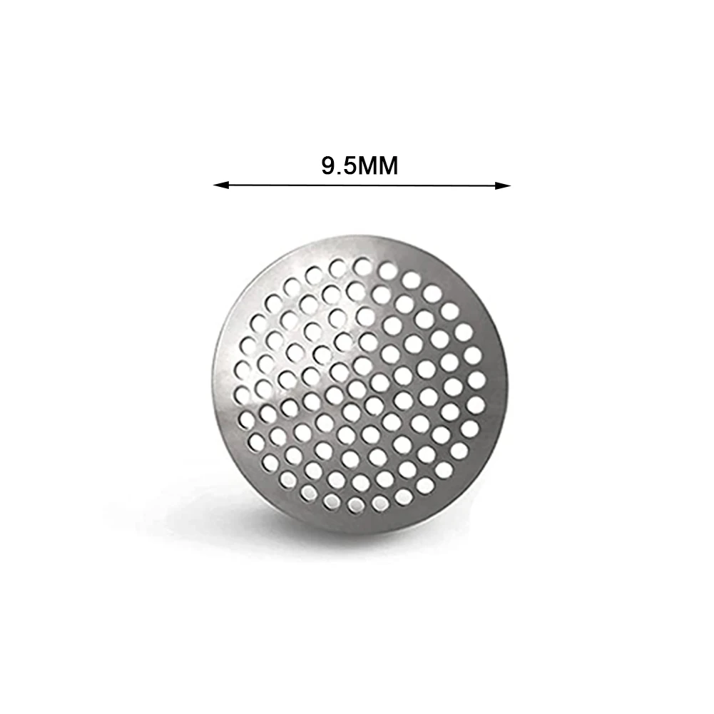 10pcs Small Etched Smoke Screen Strainer Stainless Steel Pipe Filter Filtering Net Smoking Tobacco Accessories