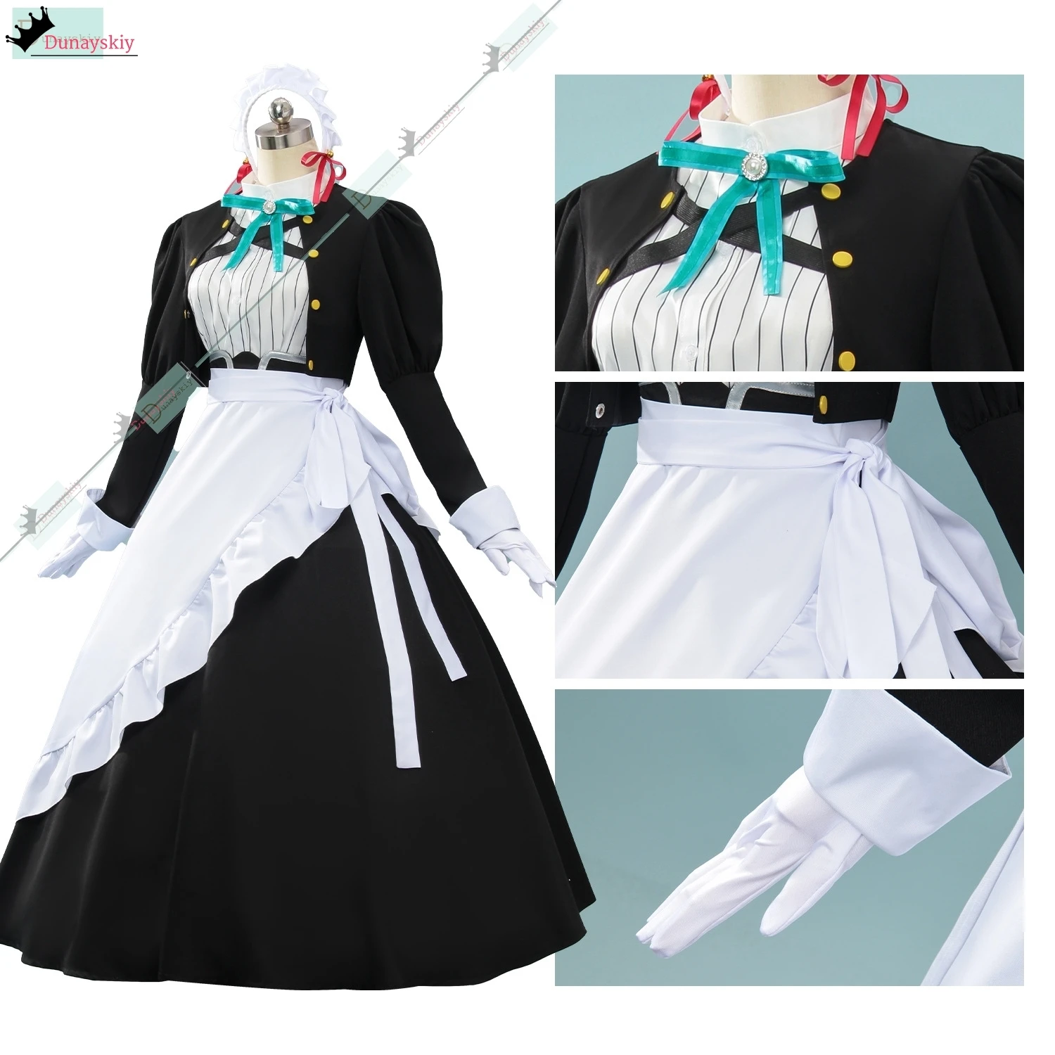 Anime You Are Like Earth Cosplay You Are Ms Servant Costume Maid Dress Coat Apron Wig Halloween Party Play Uniforms For Woman