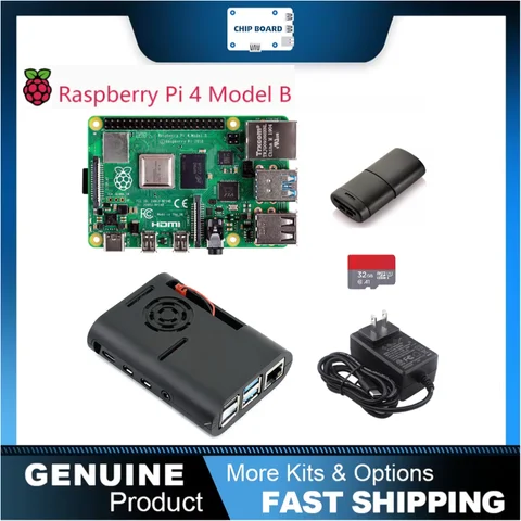 Raspberry Pi 4 Model B Dev Board Kit RAM 2G 4G 8G 4 Core CPU 1.5Ghz 3