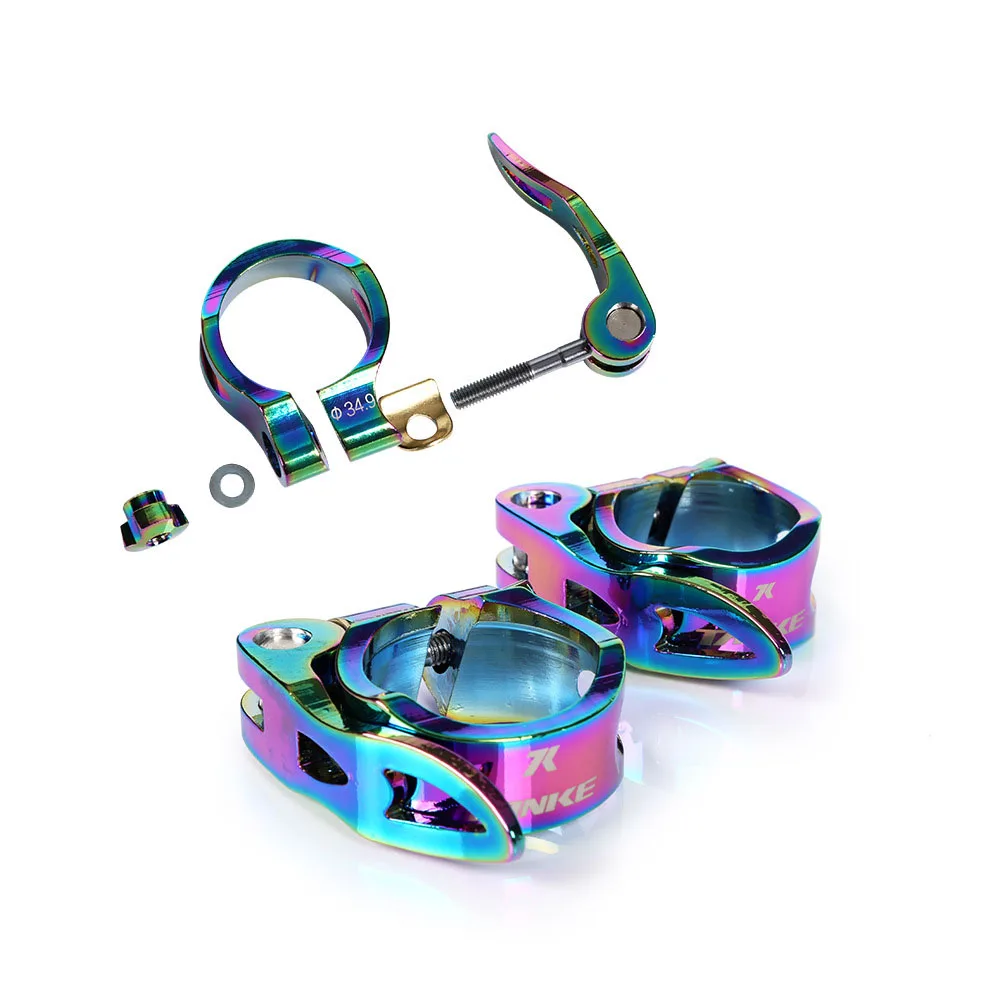 MTB Seatpost Clamp Bicycle Seat Tube Clamp Bicycle Accessories Quick Release 31.8/34.9mm Seat Post Clamp Mountain Bike Parts