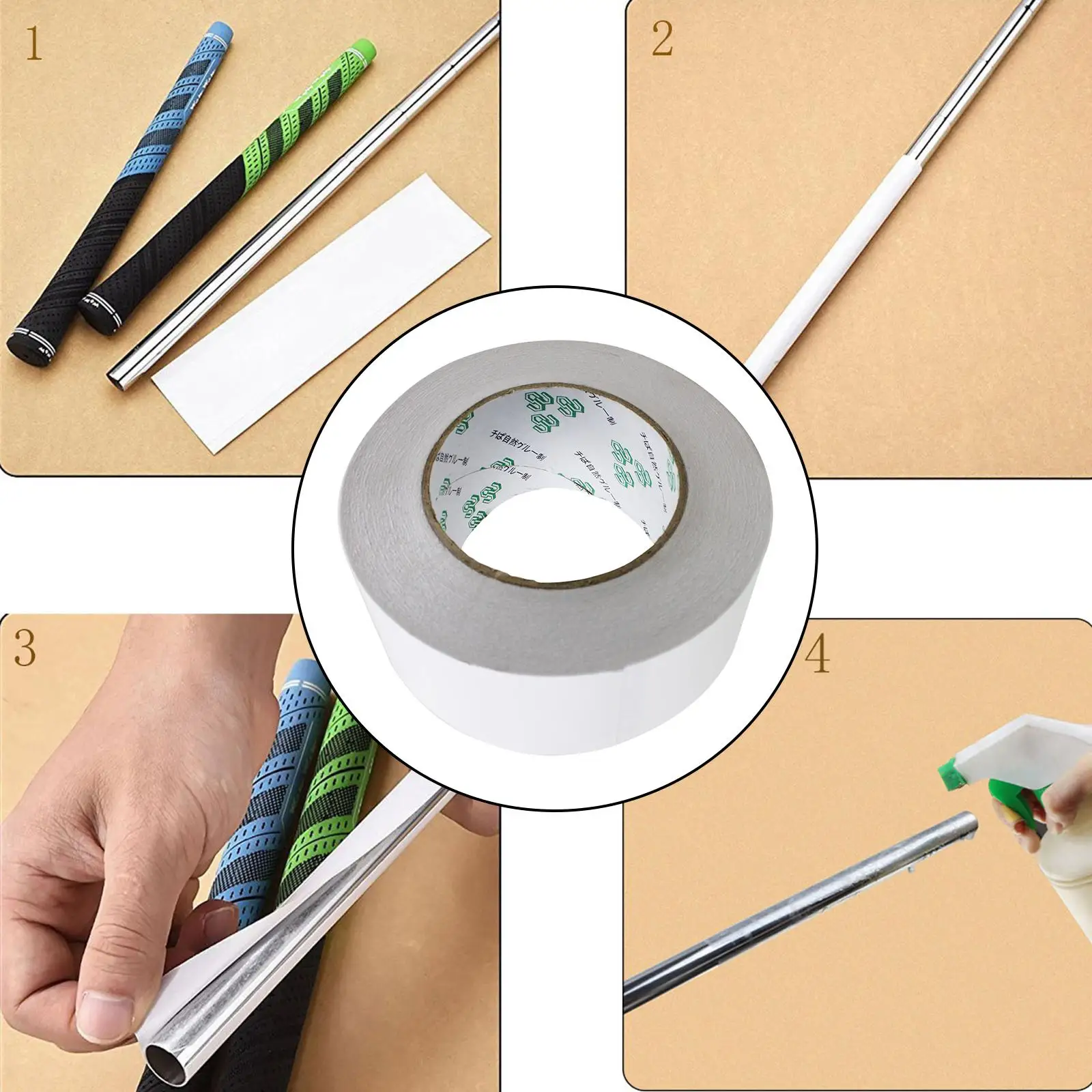 Golf Club Grip Tape PU Leather Regrip Strip Replacement Stickers for Iron Wood Putter Caring Sport Accessories