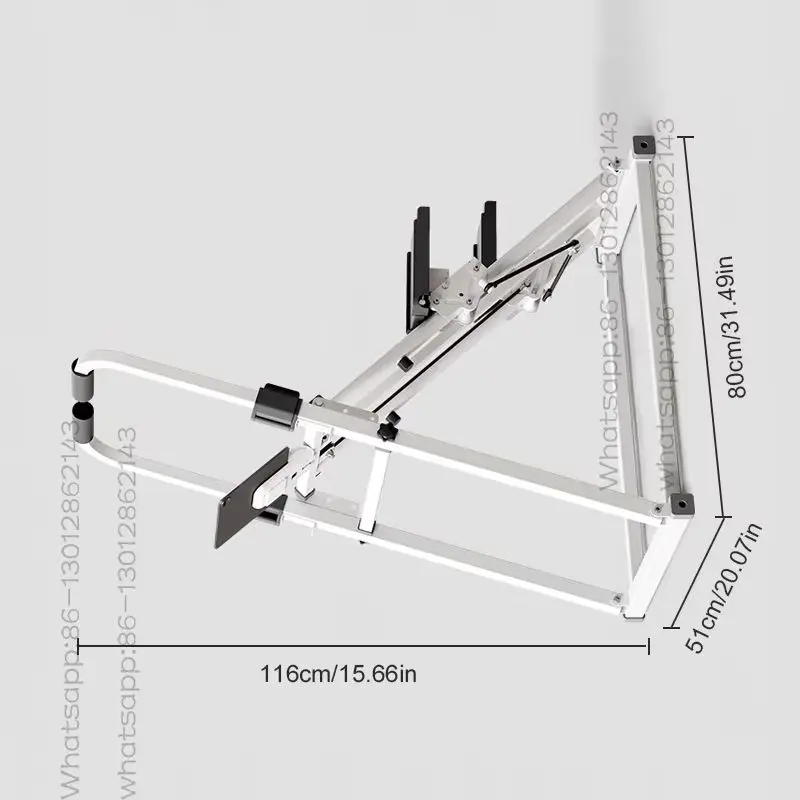 1PCS  New vertical climbing machine - Easy to assemble, folding exercise machine combining aerobic and strength training (white)