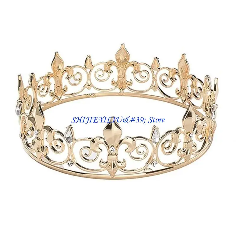 

E21F Нежные диадемы, повязка на голову на день рождения, элегантные повязки для волос для мужчин, реквизит для фотосессии на