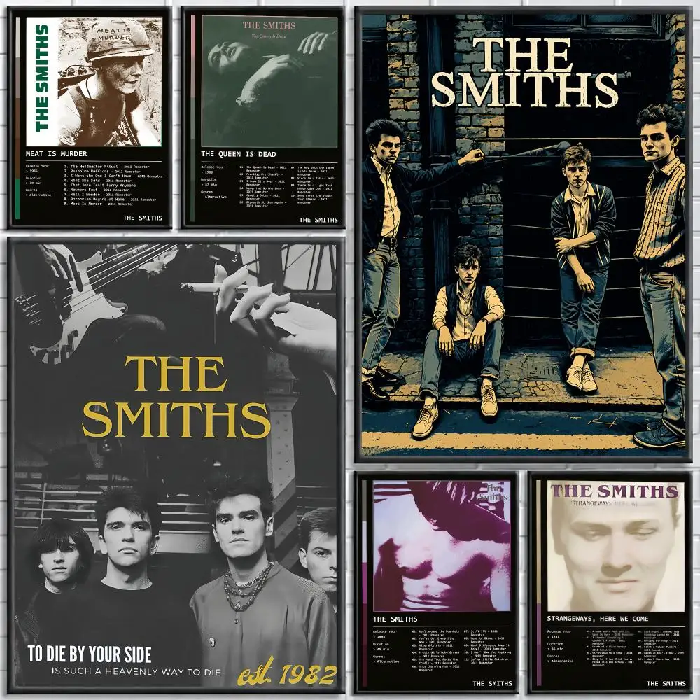 Band The Smiths Painting Calligraphy Stylish Canvas Poster Wall Art for Bedroom Living Room Study Home Decor Gift