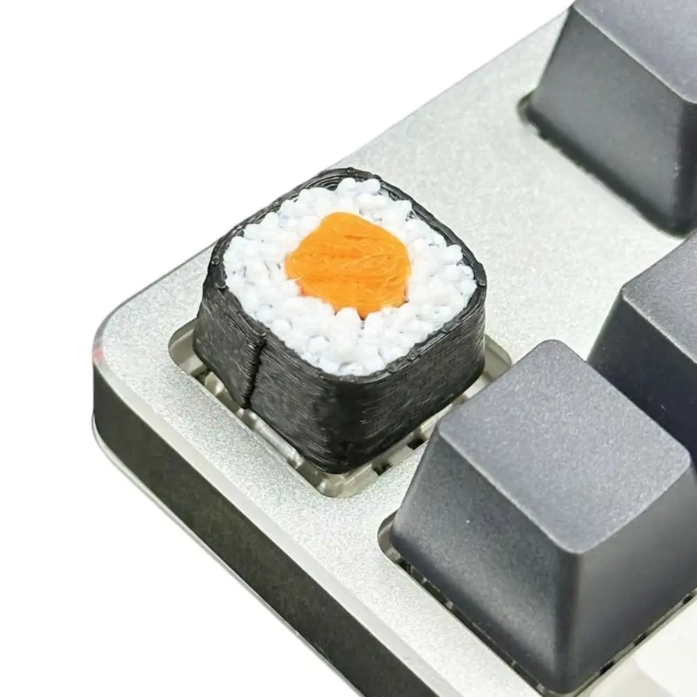 Resin Sushi Key Cap Food Shape Creative Design Mechanical Keyboard Key Cap Cute Decoration Cartoon For ESC Keycaps