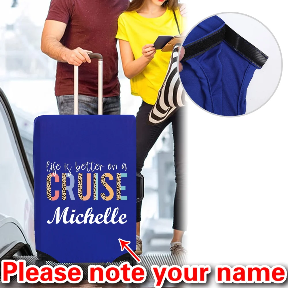 

Персонализированный эластичный пылезащитный чехол, оснащенный простой пылезащитным чехлом для чемодана с принтом.