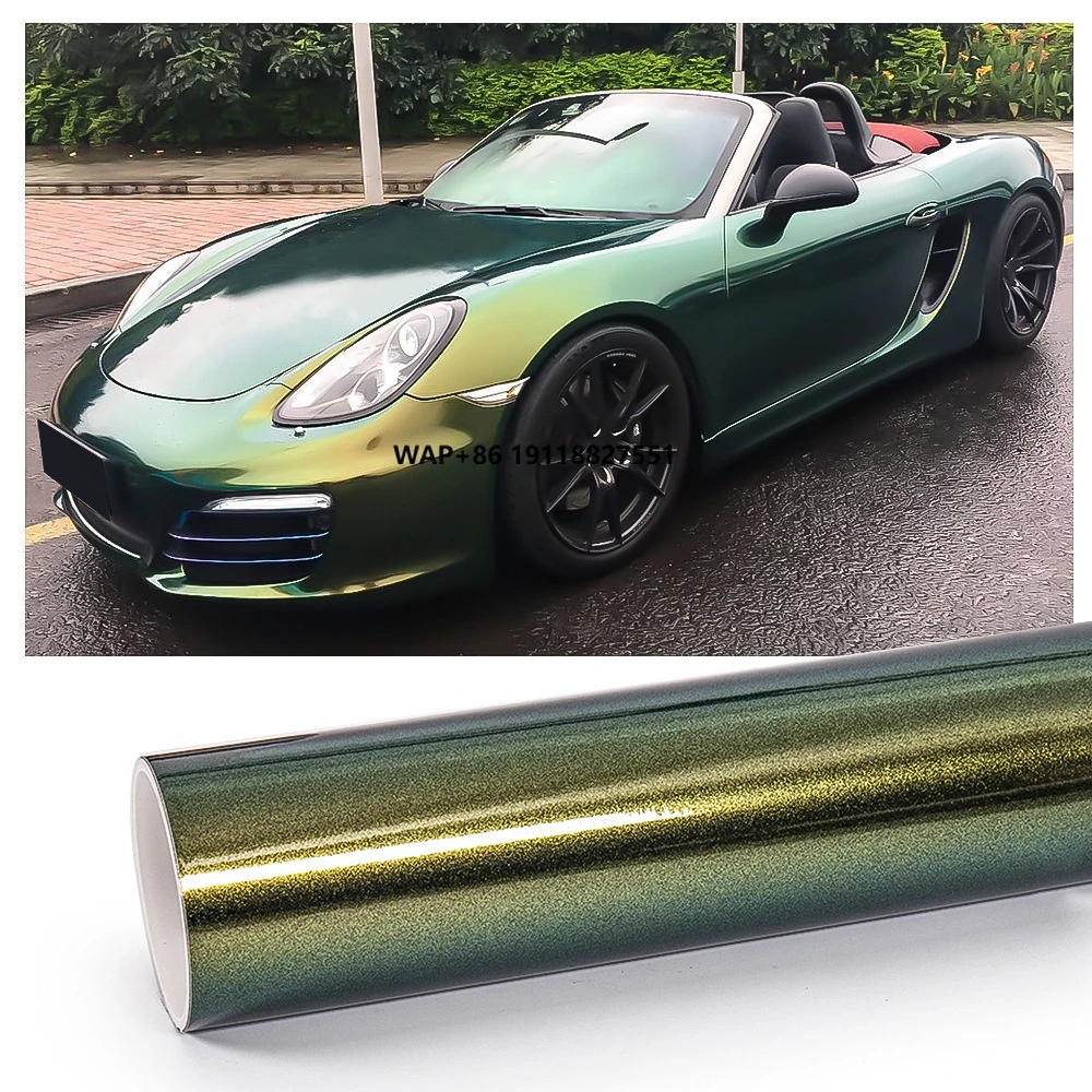 

Exclusive Premium PVC Car Wrap Film 1.52m X 16.5m Chrome Effect Body Decals Chameleon Car Wrap Film Vinyl Car Stickers