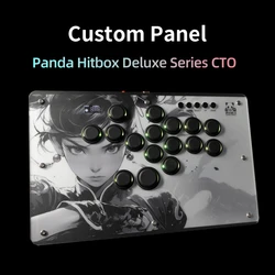 Panda Hitbox Deluxe Custom Panel Fighting Game Joystick Controller Arcade Fighting Stick For PS4/PS3/PC/Switch