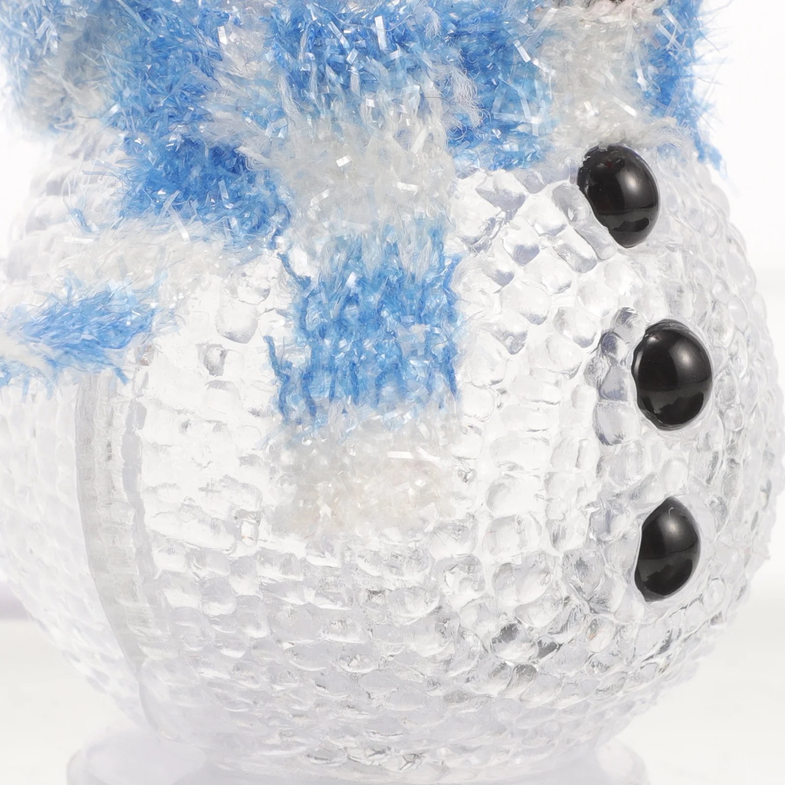 مصباح طاولة مزخرف بتصميم رجل الثلج المتغير يعمل بمنفذ USB لهدايا عيد الميلاد باللونين الأزرق والضوء