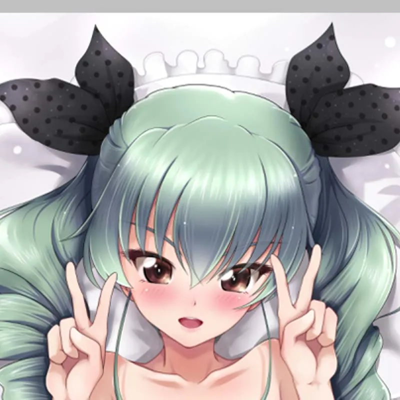Dakimakura Anime Pillow Cover Anchovy Double Sided HD Print 2WAY Life Size Anime Body Pillowcase Gifts