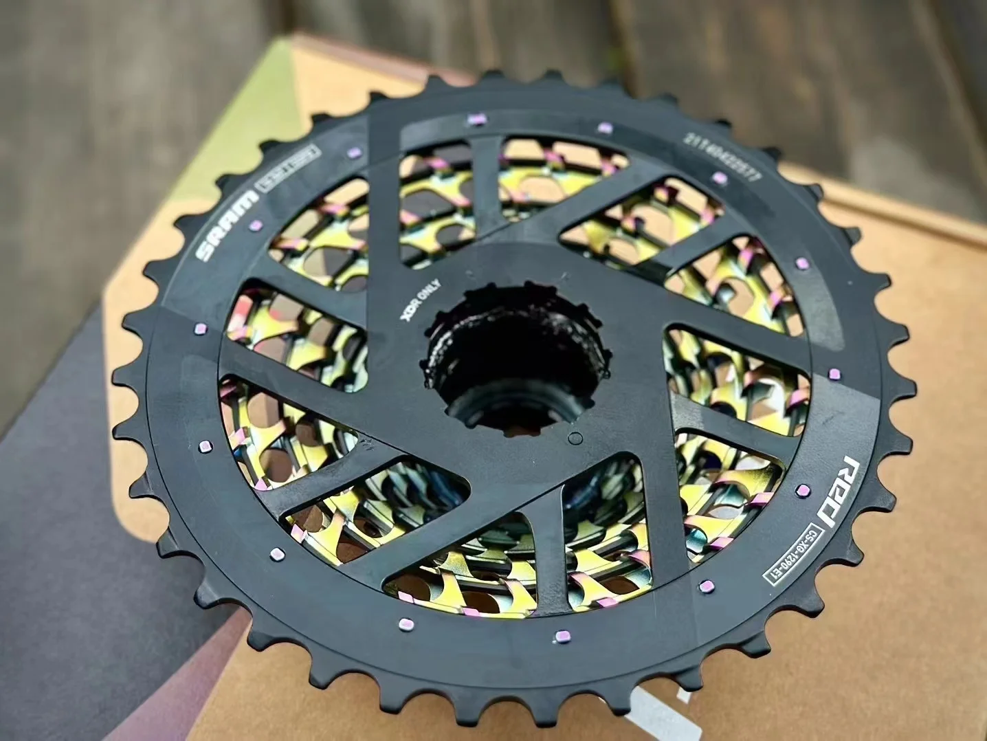 2025 SRAM NEW MODEL RED XG-1290 Cassette CS-XG-1290-E1 12s SPEED Rainbow, Silver Available in 10-28T, 10-30T, 10-33T and 10-36T