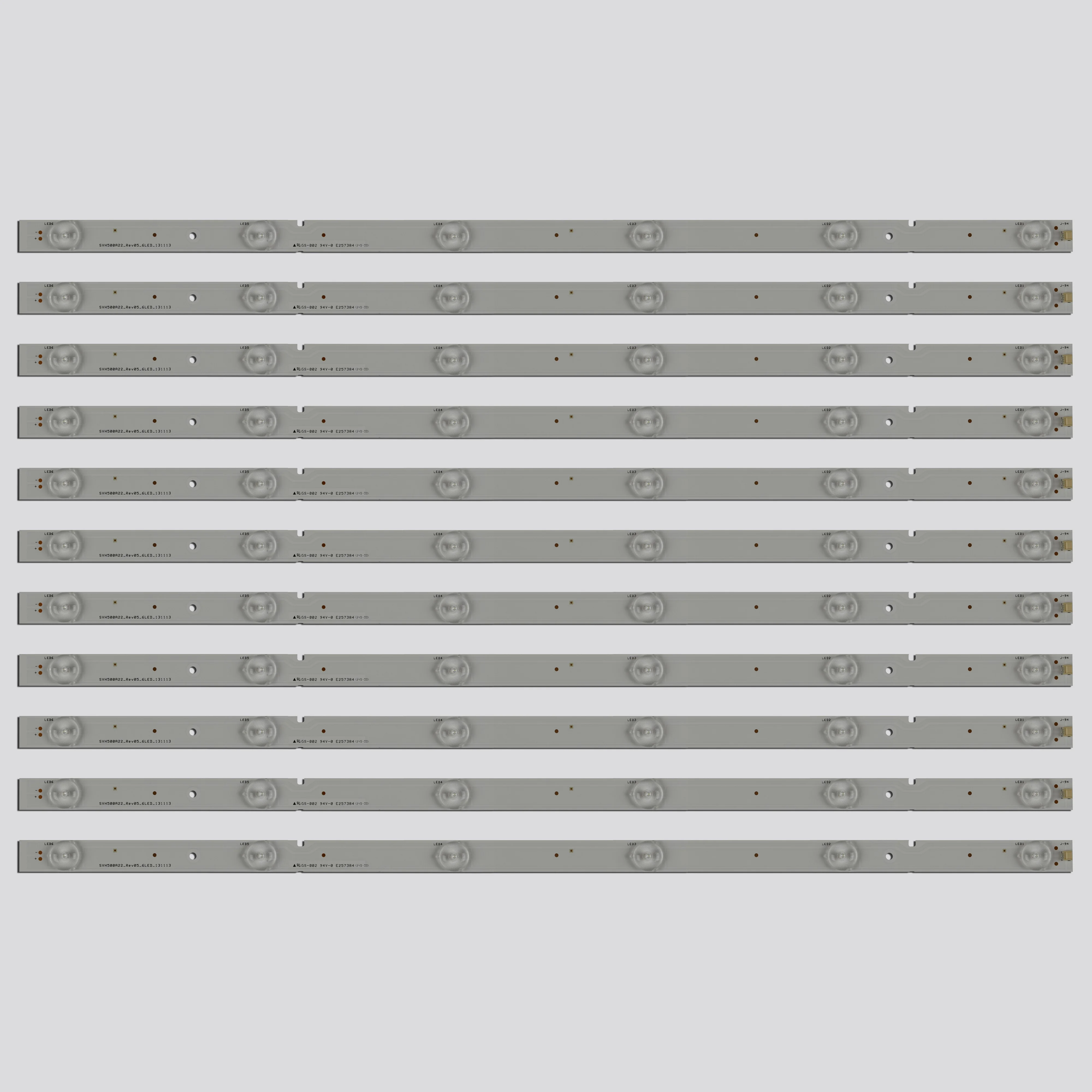 5/10 مجموعات LED شريط إضاءة خلفي 6led ل HI SENSE_50_3030_11*6_6S1P SVH500A22 LBM500P0601-R-1 Hi Sens_50_3030_C REV. V0