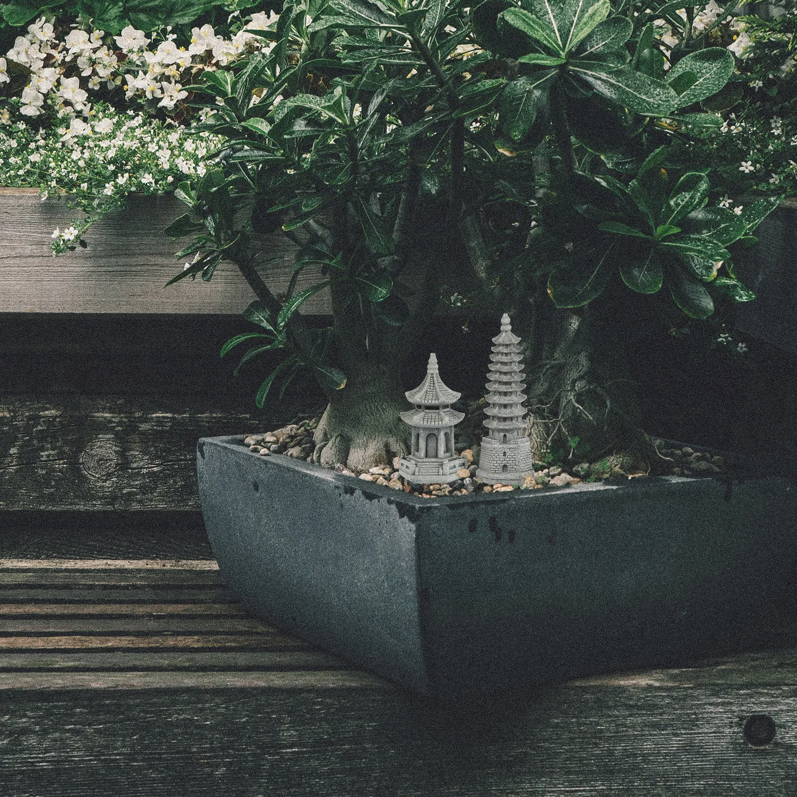 2 stuks realistische miniatuur - Bonsai Garden Cafe recensie en prijs