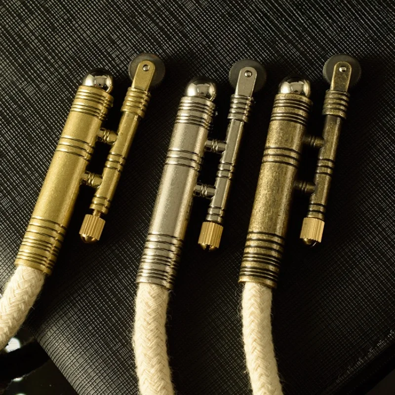 New Cotton Rope Cigar Igniter Metal Windproof Open Fire Lighter Grinding Wheel Coal Oil Cigarette Lighters & Smoking Accessories - Image 5